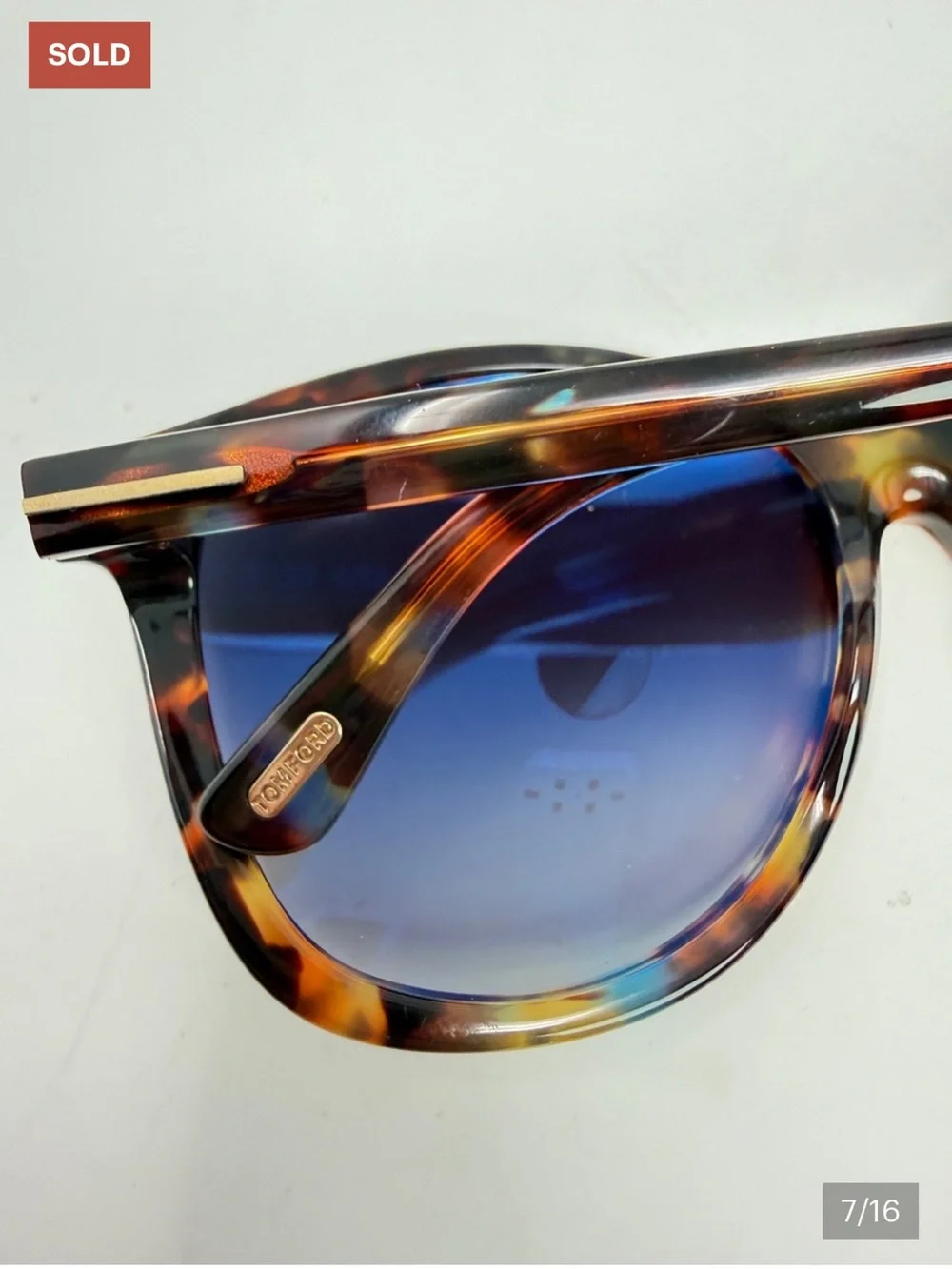 TOM FORD Brown Tortoise Shell Acetate Frame Alicia Sunglasses - Style TF275